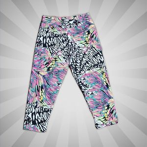 Magia Do Mar Legging Pants ~ Sz L ~ Colorful ~ 21" Inseam